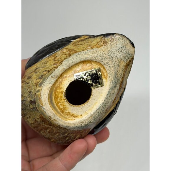 VTG Otagiri OMC Japan Stoneware Owl Figurine 3" Mid Century Pottery Collectible - Picture 3 of 5